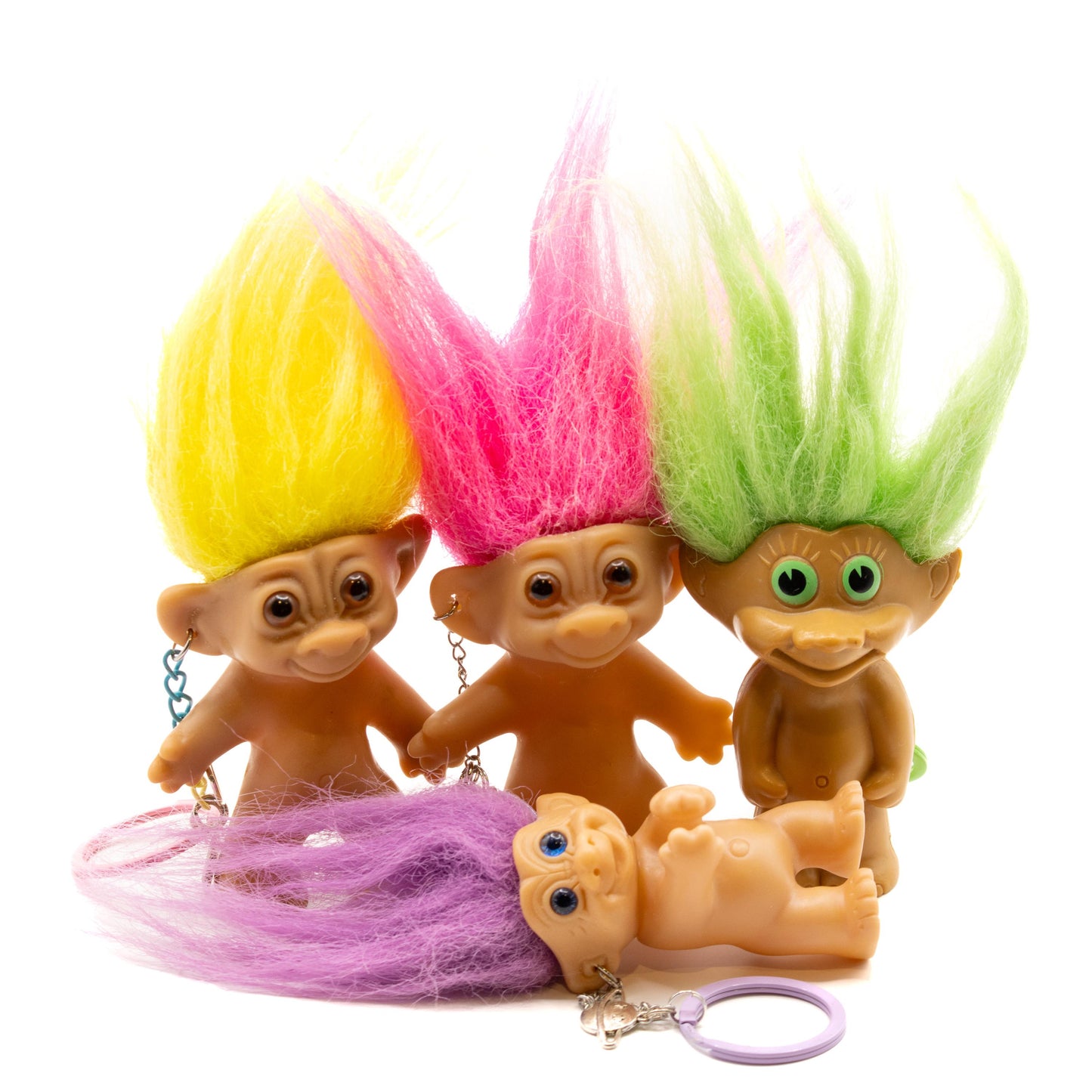 Green Vintage Troll Keychain