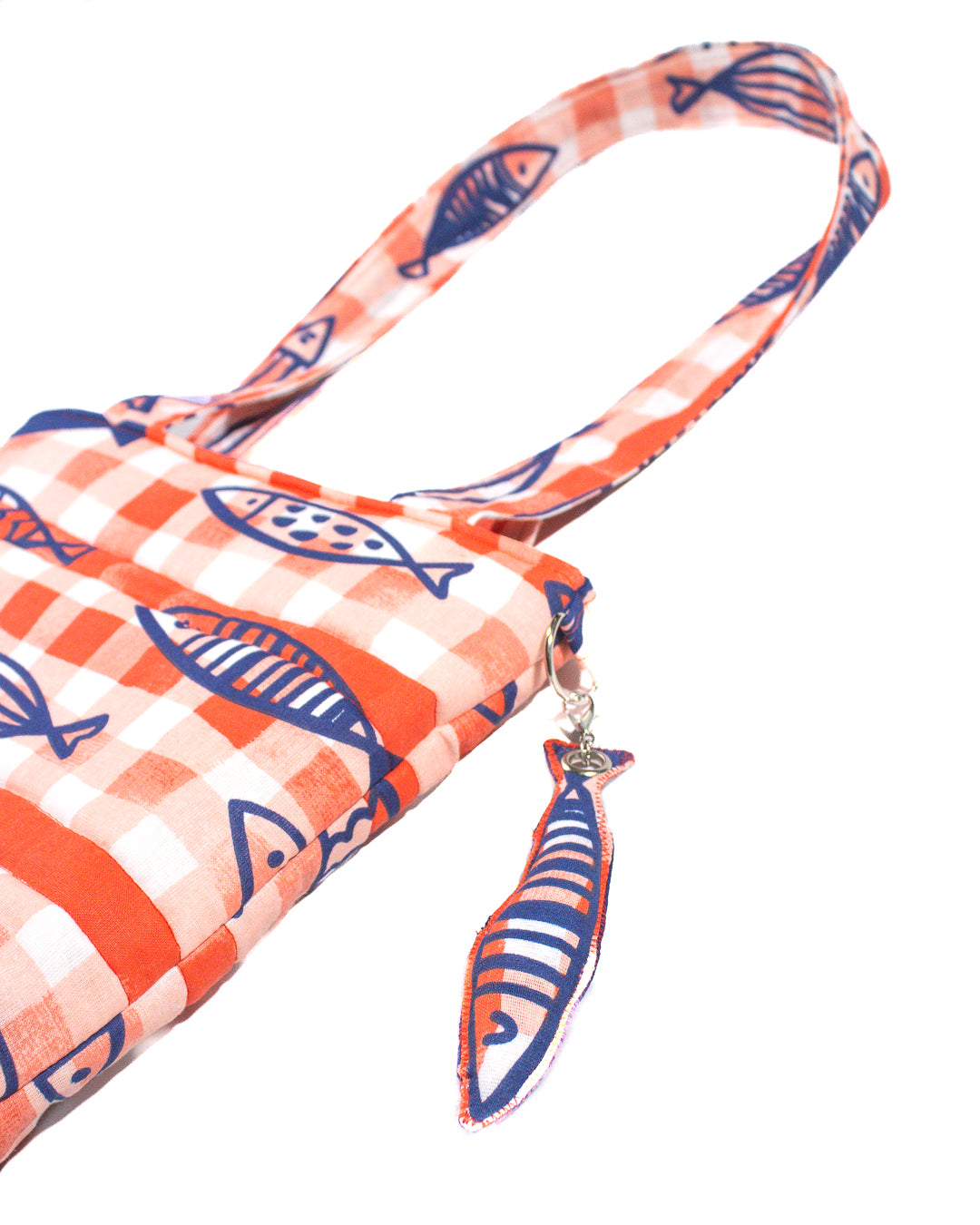 Quilted Fish Tote Bag