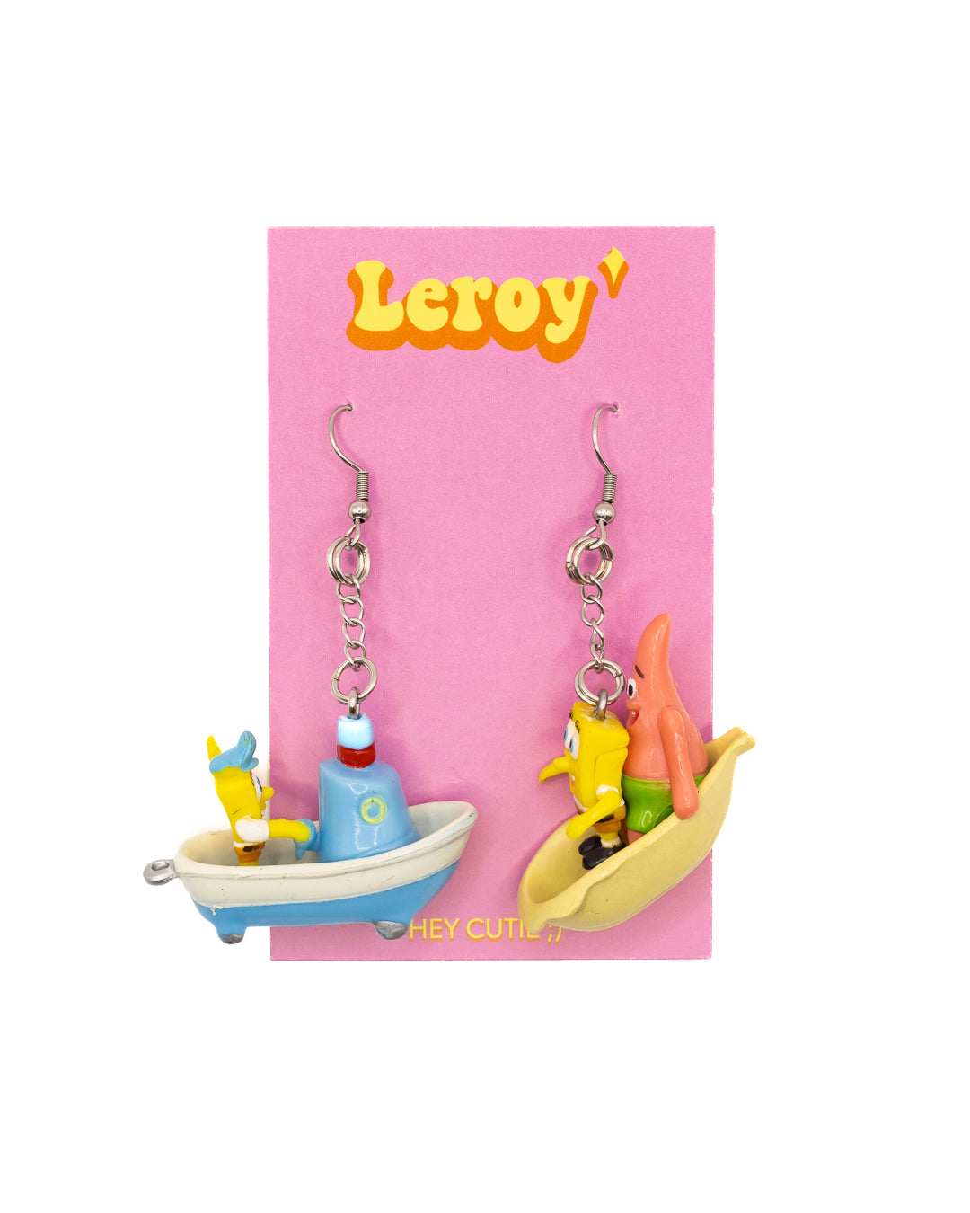 SpongeBob and Patrick Boat Earrings