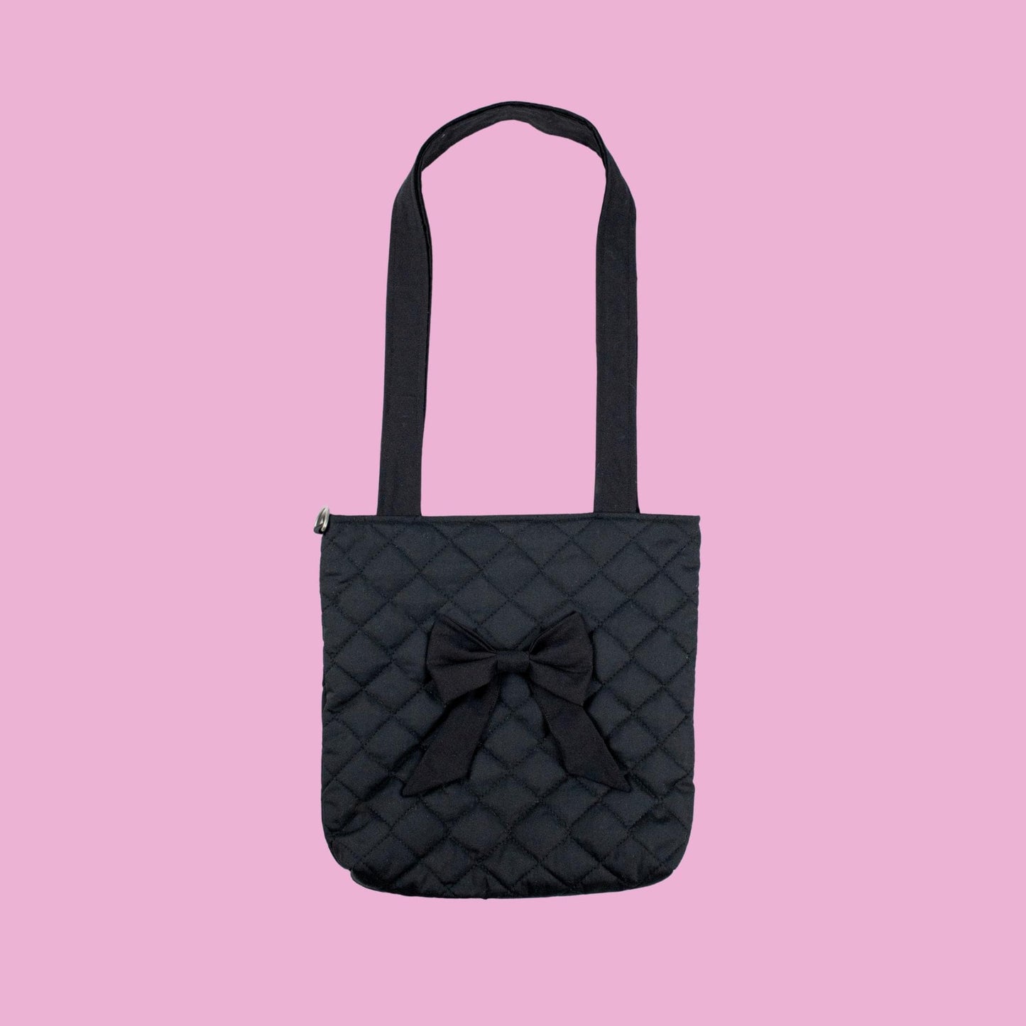 Bow Tote Bag in Black