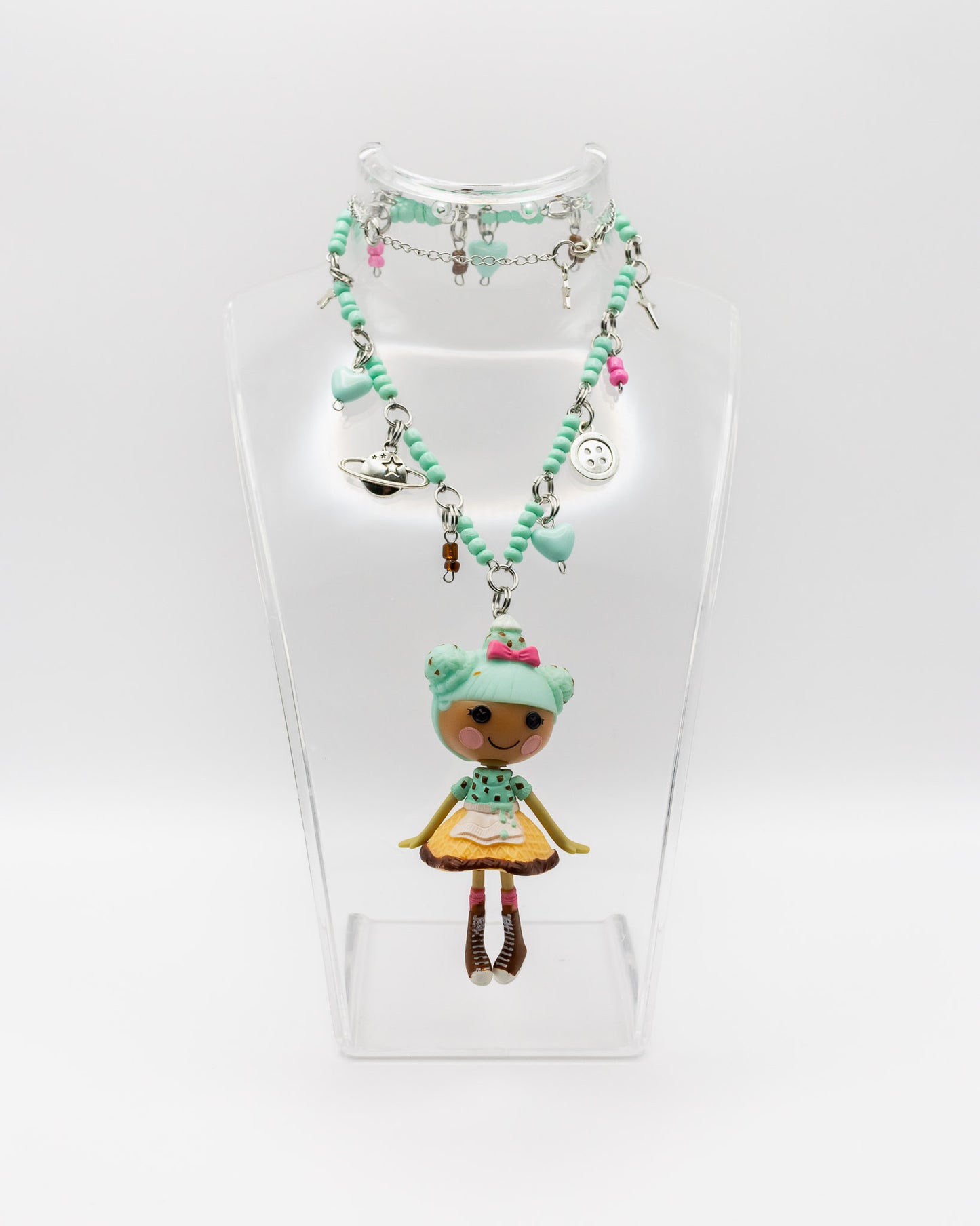 Mint Choc Chip Lalaloopsy Necklace