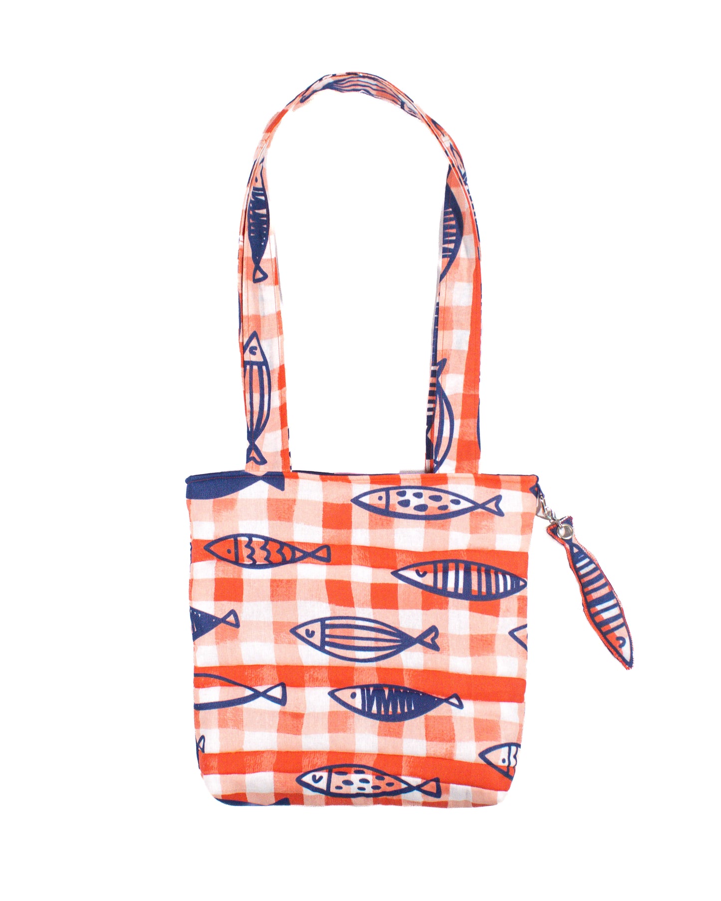 Quilted Fish Tote Bag