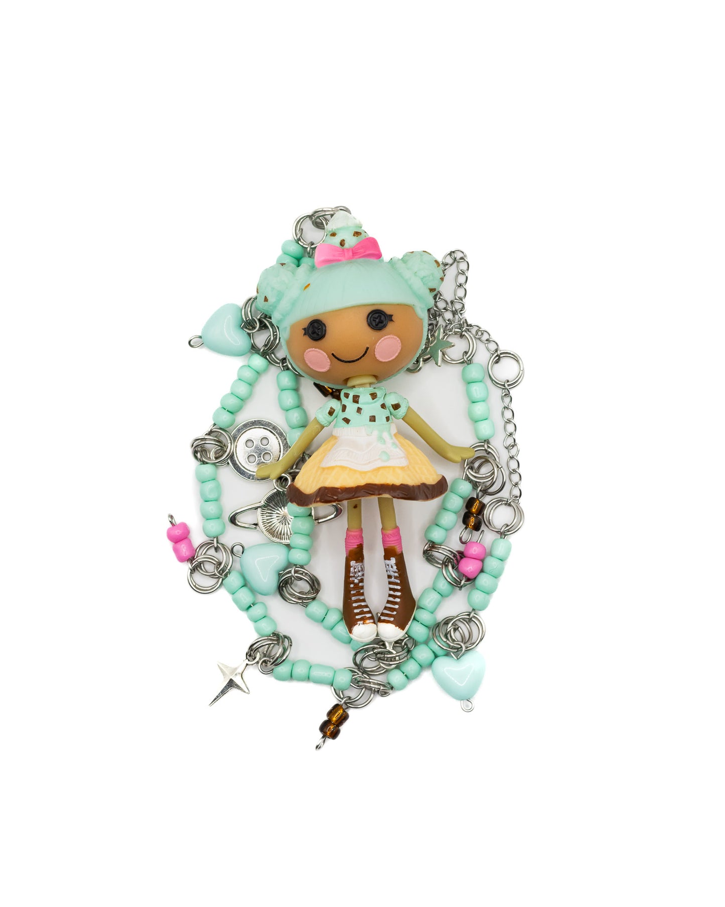 Mint Choc Chip Lalaloopsy Necklace