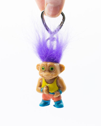 Mini Purple Vintage Troll Keychain