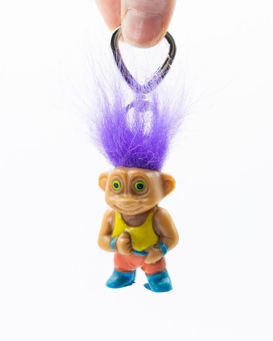 Mini Purple Vintage Troll Keychain