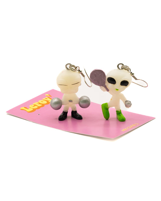 Glow in the Dark Alien Earrings