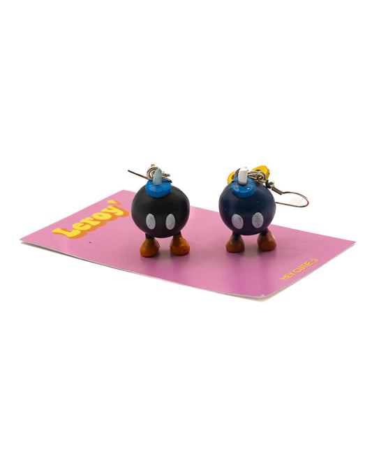 Bob-ombs Super Mario Earrings
