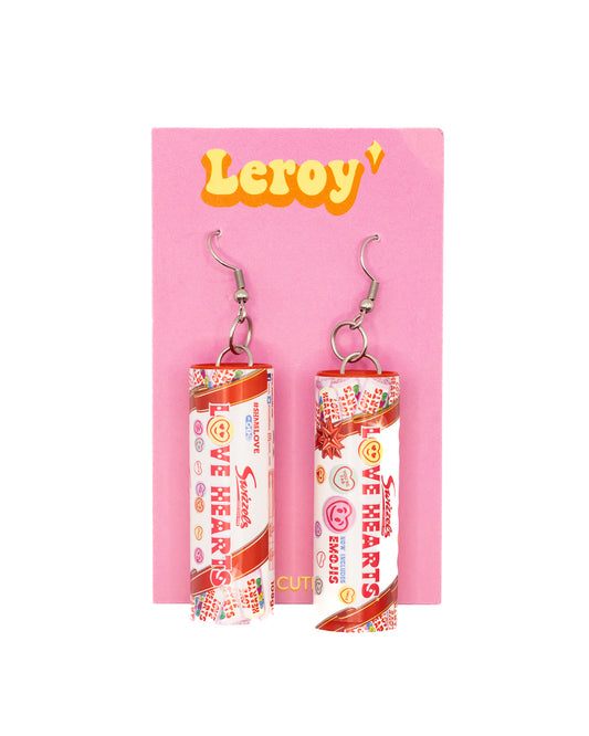 Love Hearts Candy Earrings