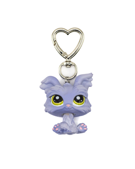 Littlest Pet Shop Lavender Yorkie Bag Charm