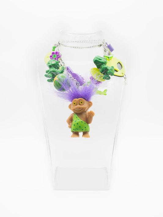 Dinosaur Troll Party Chaos Necklace