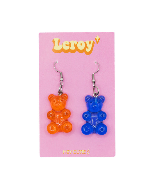 Giant Gummy Bear Earrings (Various Colours)
