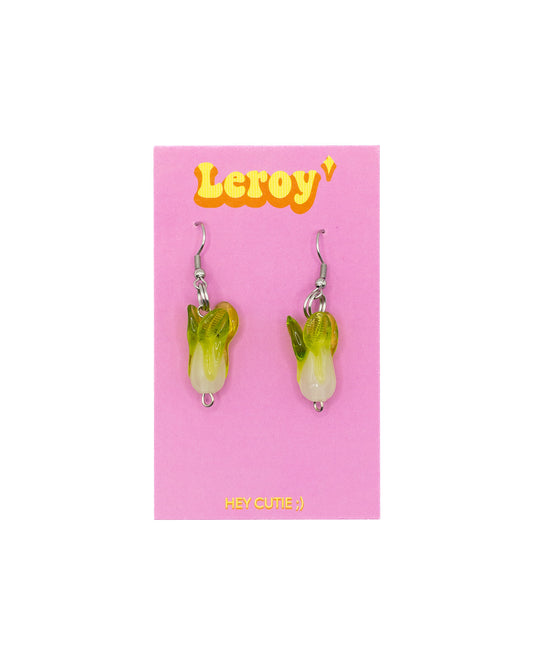 Bok Choy Earrings