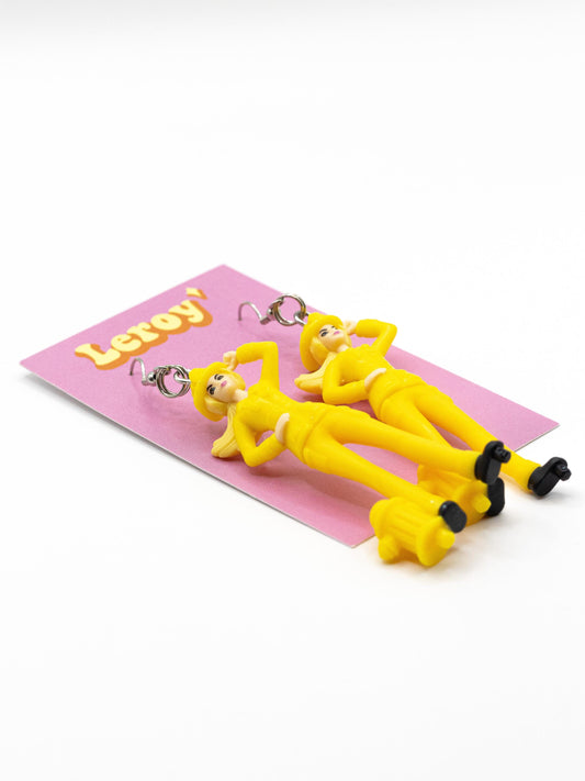 Barbie Firefighter Earrings