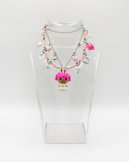 Pink Bunny Mini Lalaloopsy Necklace