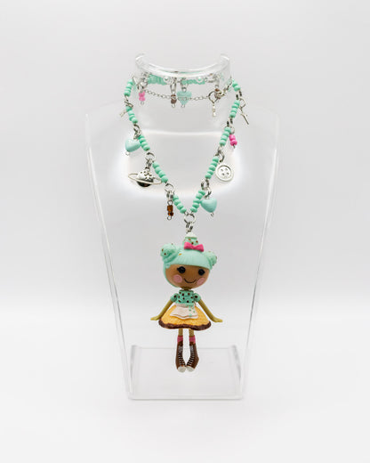 Mint Choc Chip Lalaloopsy Necklace