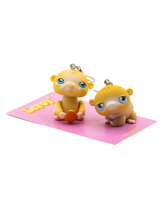 Littlest Pet Shop Hamster Earrings